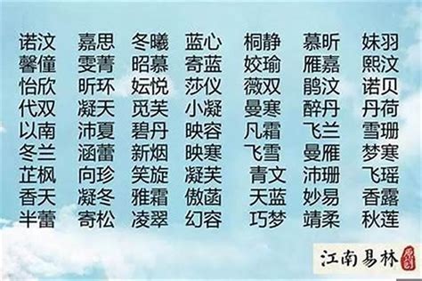 名字缺水|命里缺水名字